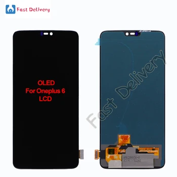 

OLED For Oneplus 6 LCD Display Touch Screen Digitizer Assembly Replacement Accessory For Oneplus6 1+ 6 lcd 100% Tested 6.28"