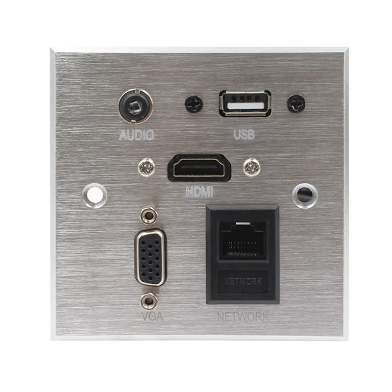 Настенная розетка/HD HDMI/VGA USB сеть RJ45 аудиосвязь видеосвязь панель/мультимедиа
