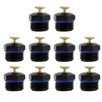 

10pcs Adjustable Agricultural Mist Spray Nozzle Lawn Irrigation Spray Head Garden Watering Spray Sprinkler Head (Black)