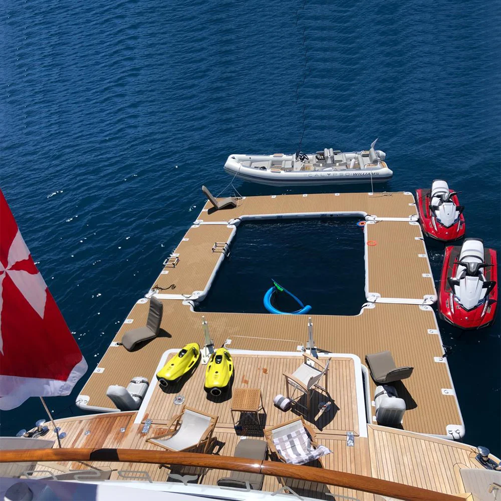 Hot Sale Inflatable Yacht Pool Floating Inflatable Pool For Yacht Water Sea Pool large water air ocean sea swimming pool 5