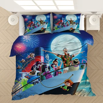 

3D duvet digital printing cartoon anime bedding three-piece children's duvet set boy and girl bedding 3pcs