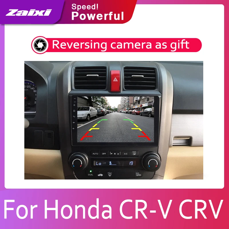 Excellent ZaiXi Android 2 Din Car radio Multimedia Video Player auto Stereo GPS MAP For Honda CR-V  CRV 2007~2011 Media Navi Navigation 3