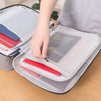 

Document Ticket Bag 2 Layers Large Capacity Waterproof Organizer For Home Travel