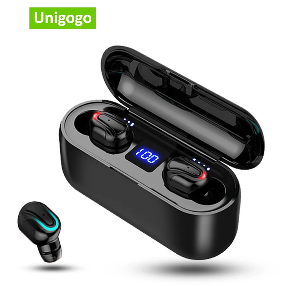 

5.0 Bluetooth Earphone Wireless Bluetooth Headset Stereo Ture Wireless Earbuds Sport Earphones with Led Display IPX5 Waterproof