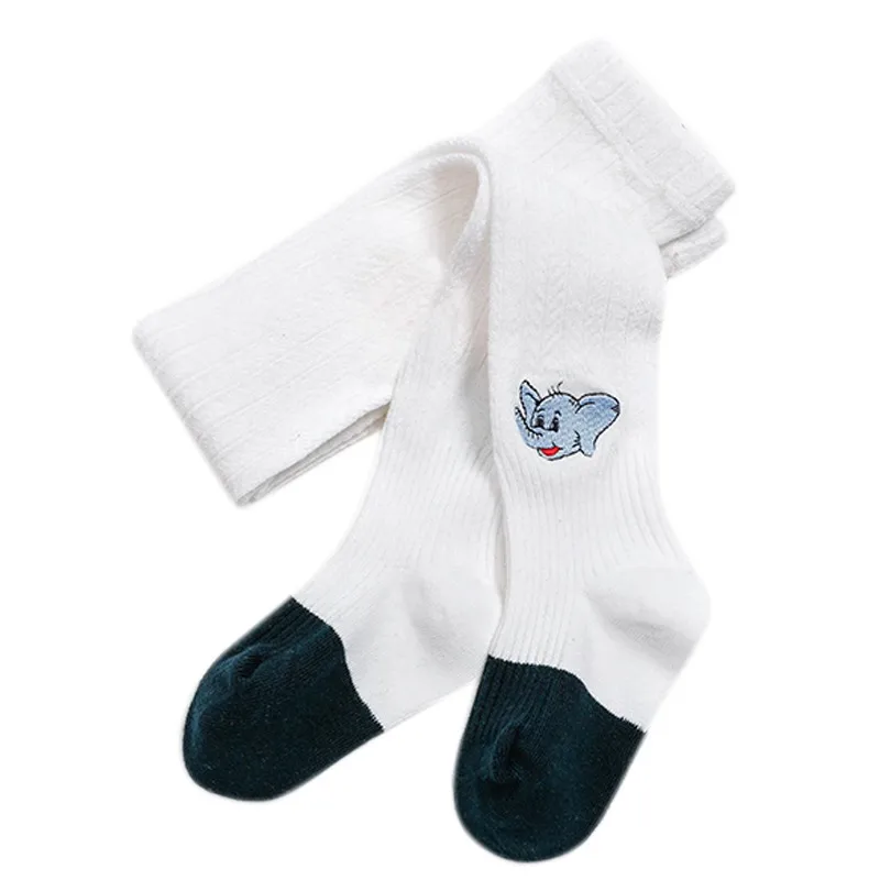 CG0810W Girls Socks Kids Cartoon cotton knee high long socks Long Leg Warmers Soft Socks Boy Girl Children socks 1-7 Y - Цвет: CG0810W