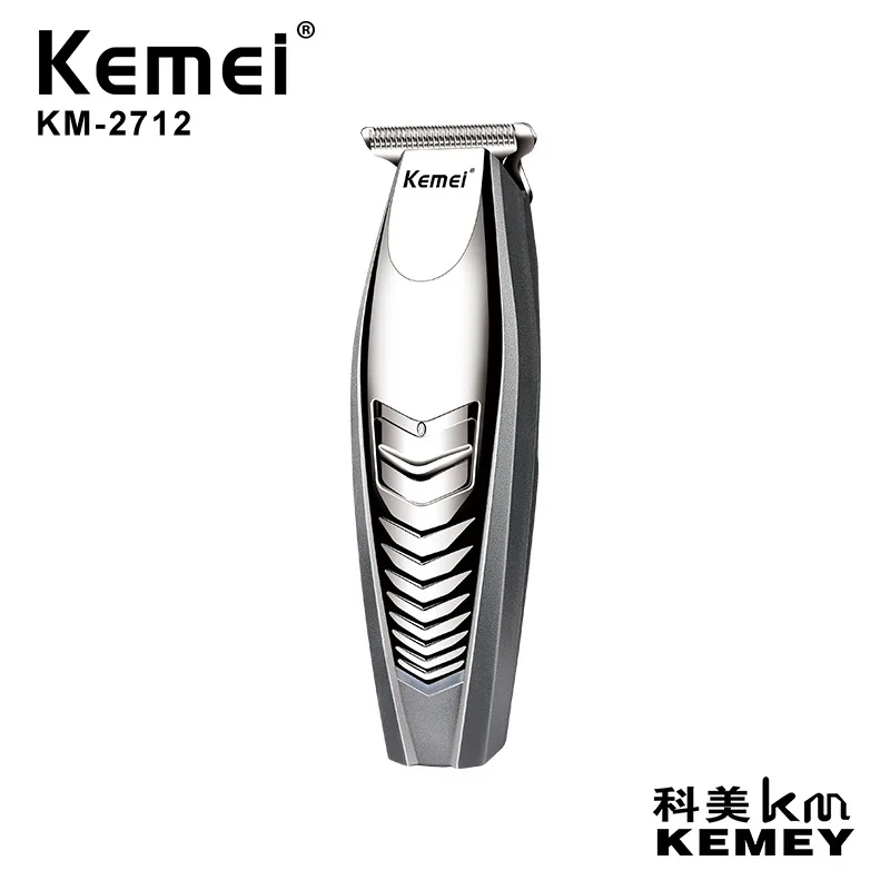 

US Bureau of Km-2712 Electric Hair Clipper USB Charging R Type Obtuse Clean Steel Cutter Head Electric Hairdressing Fader