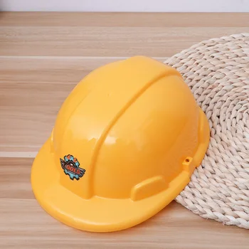 

6pcs Hat Funny Practical Yellow Educational Simulation Construction Hat for Children