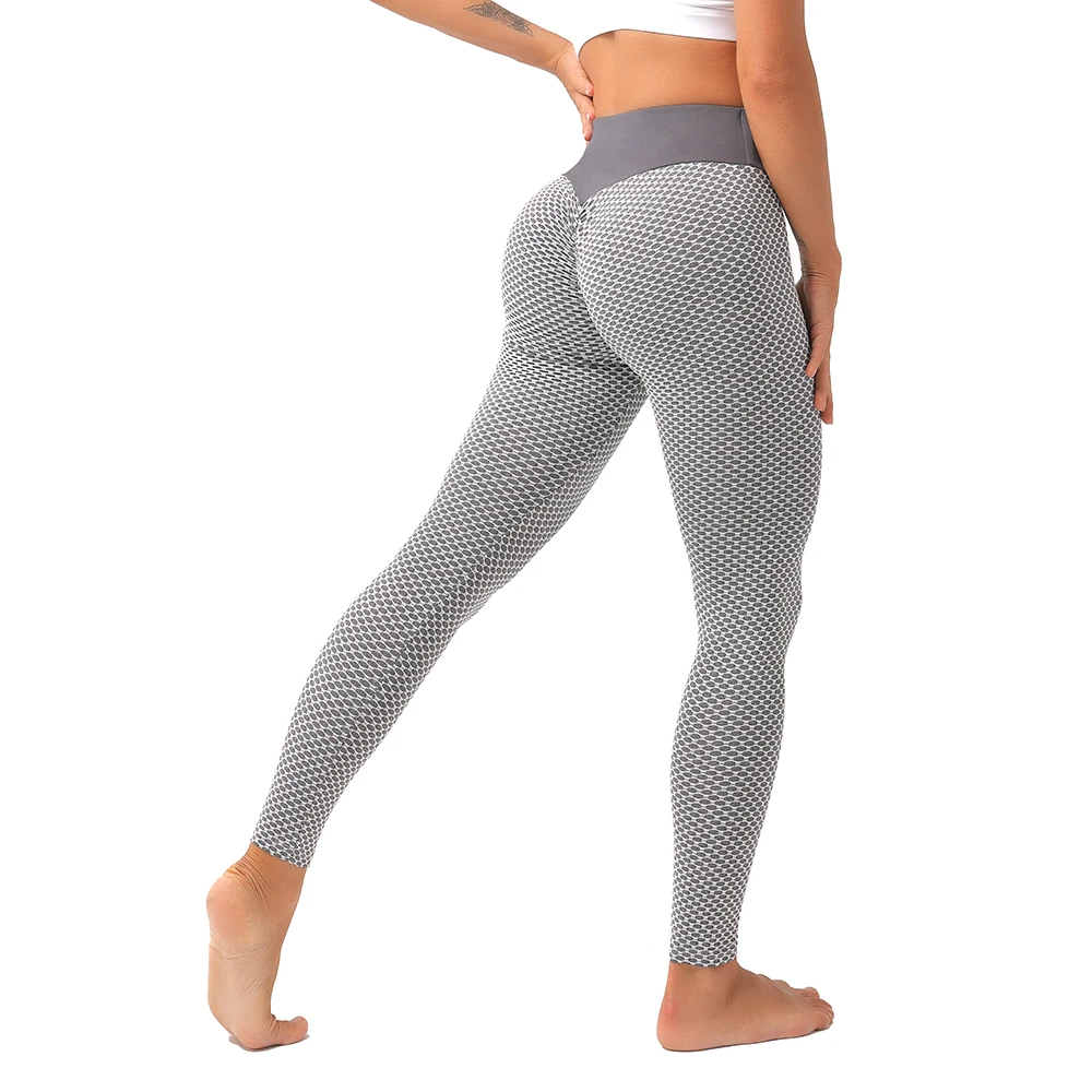 adidas leggings Sexy Peach Lift Leggings Women Push Up High Waist Butt Crack Leggins Anti Cellulite Ruched Honeycomb Yoga Pants Tights Running high waisted leggings Leggings