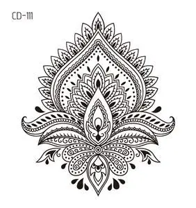 Компакт-диск, дружественные, водонепроницаемые, хна, цветок, индийские стили, Переводные татуировки на руку, 80 см, наклейки для национального танца, шоу, татуировки для тела, 500 шт