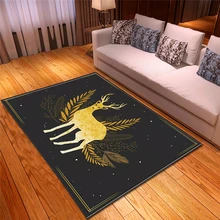 Рождественские украшения для дома потертый шик ковер с нордическим узором большой легкий декоративный тонкий Поролоновый ковер коврик для гостиной спальни