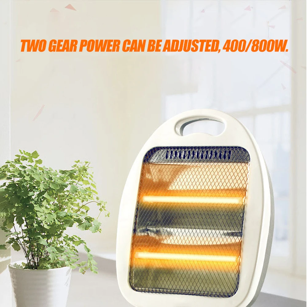 

400/800W Power Adjustable Electric Heater Home Room Floor Desk Mini Electric Fan Heater Red/White