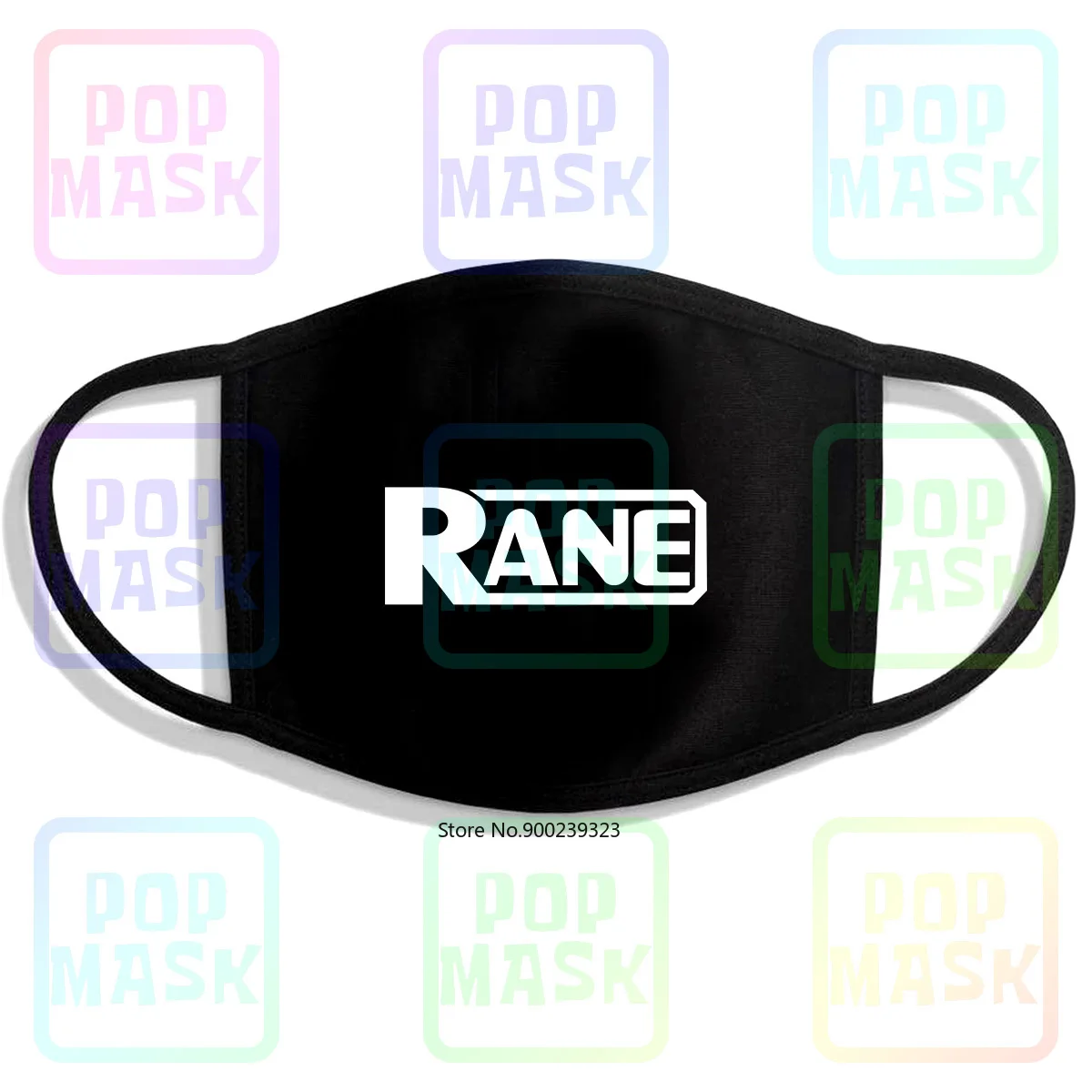 Маска для лица Dj Rane с логотипом миксер символ черный белый Мужская многоразовая