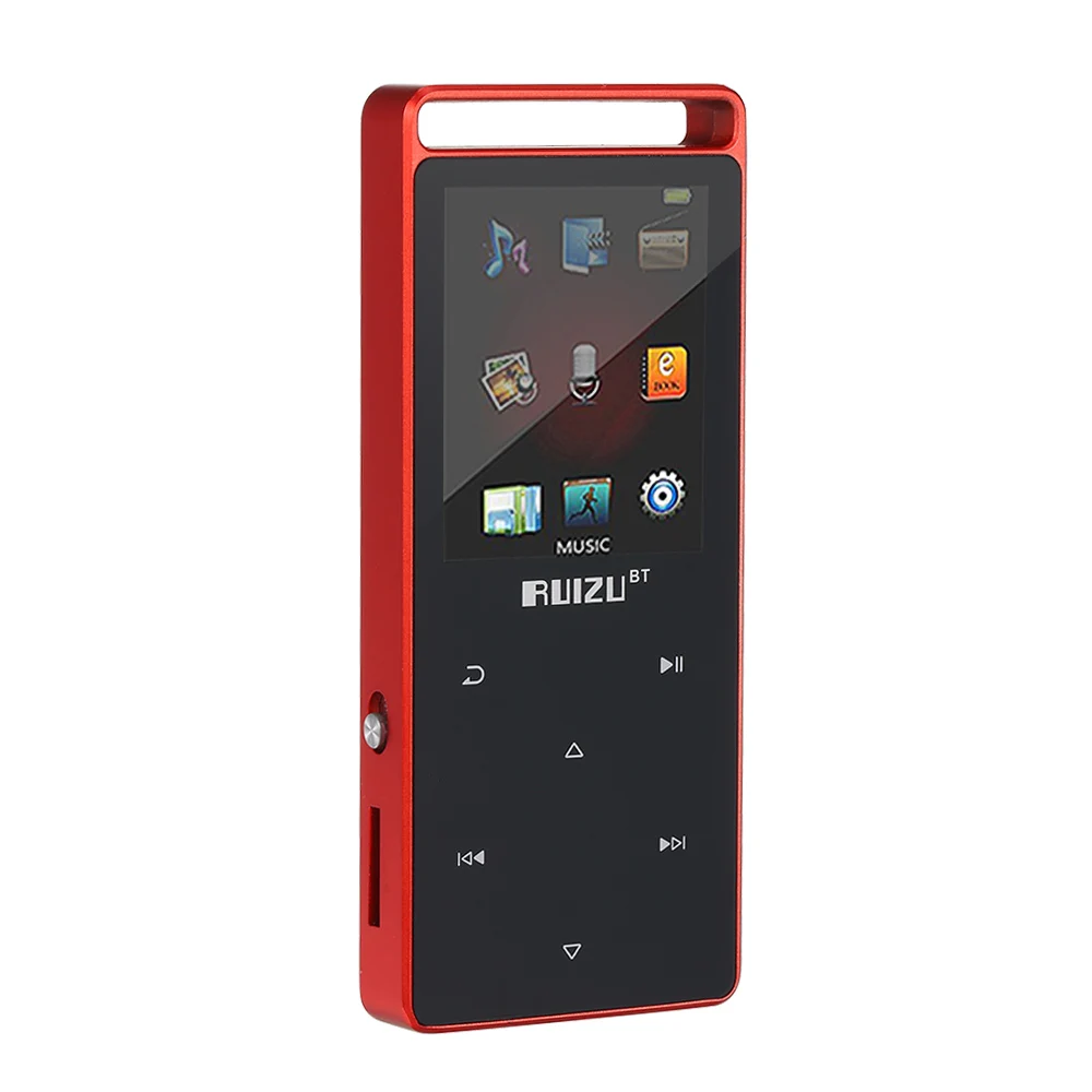 RUIZU D01 Bluetooth MP3 плеер 4G/8G сенсорная кнопка диктофон HiFi плеер FM Электронная книга часы видео Шагомер USB BT музыкальный плеер