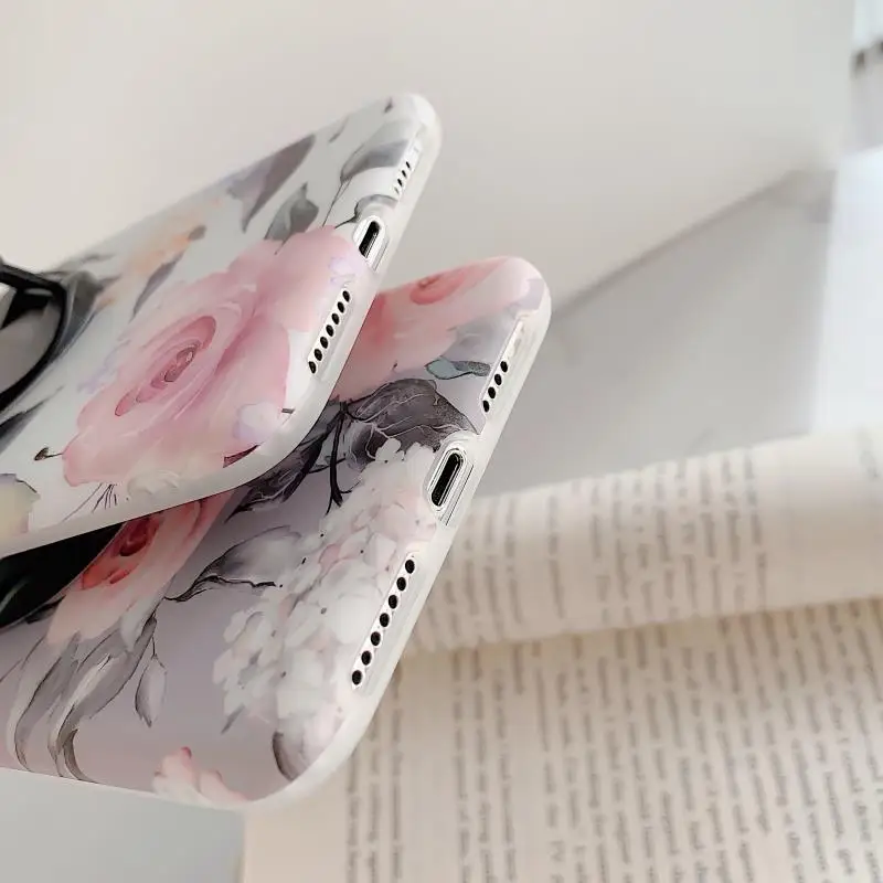 Чехол для телефона Samsung A51 A71 A70 A50 S20 Plus S8 S9 S10 Note 10 A40 искусство цветы банан лист