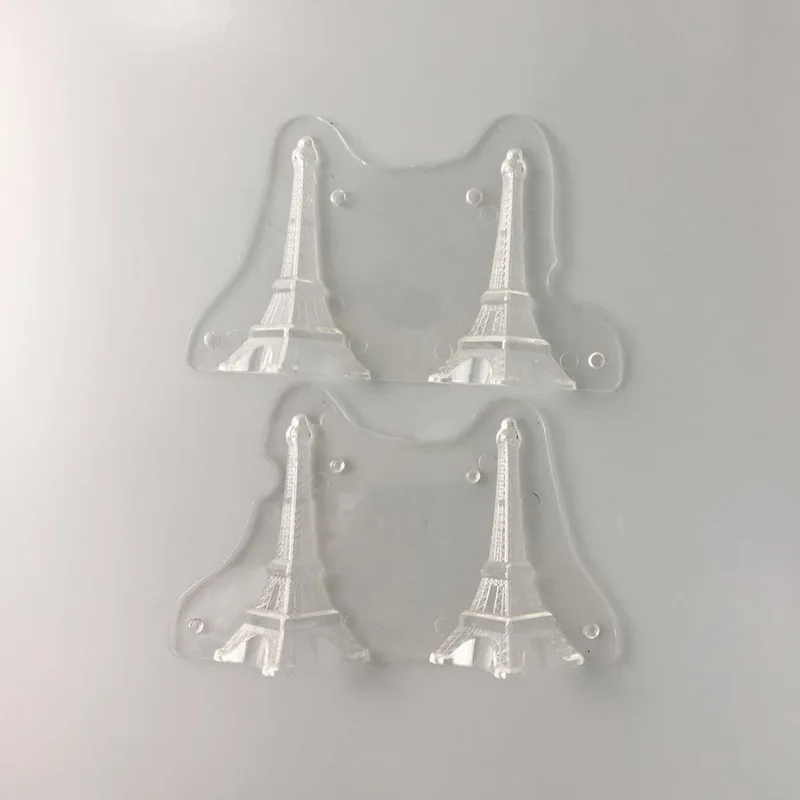 DIY 3D Eiffel Tower Shaped Plastic Chocolate mould Cake Decorating Molds Pastry Tools Baking Tools Mold DIY Candy Jelly Mold 05