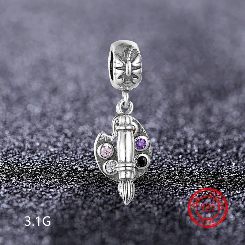 

100% real 925 sterling silver/crown/iron tower bead suitable for Pandora bracelet cute charm DIY gift