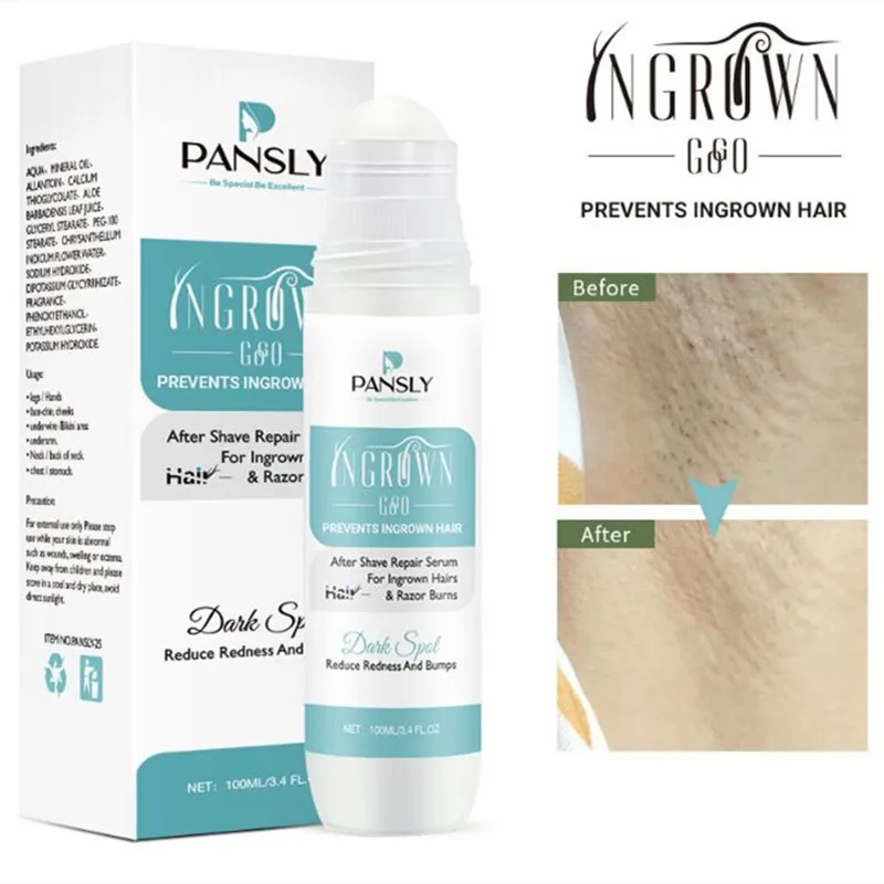 100ml Pansly Ingrown Hair Serum Smoothing Skin Reduce Dark Spots