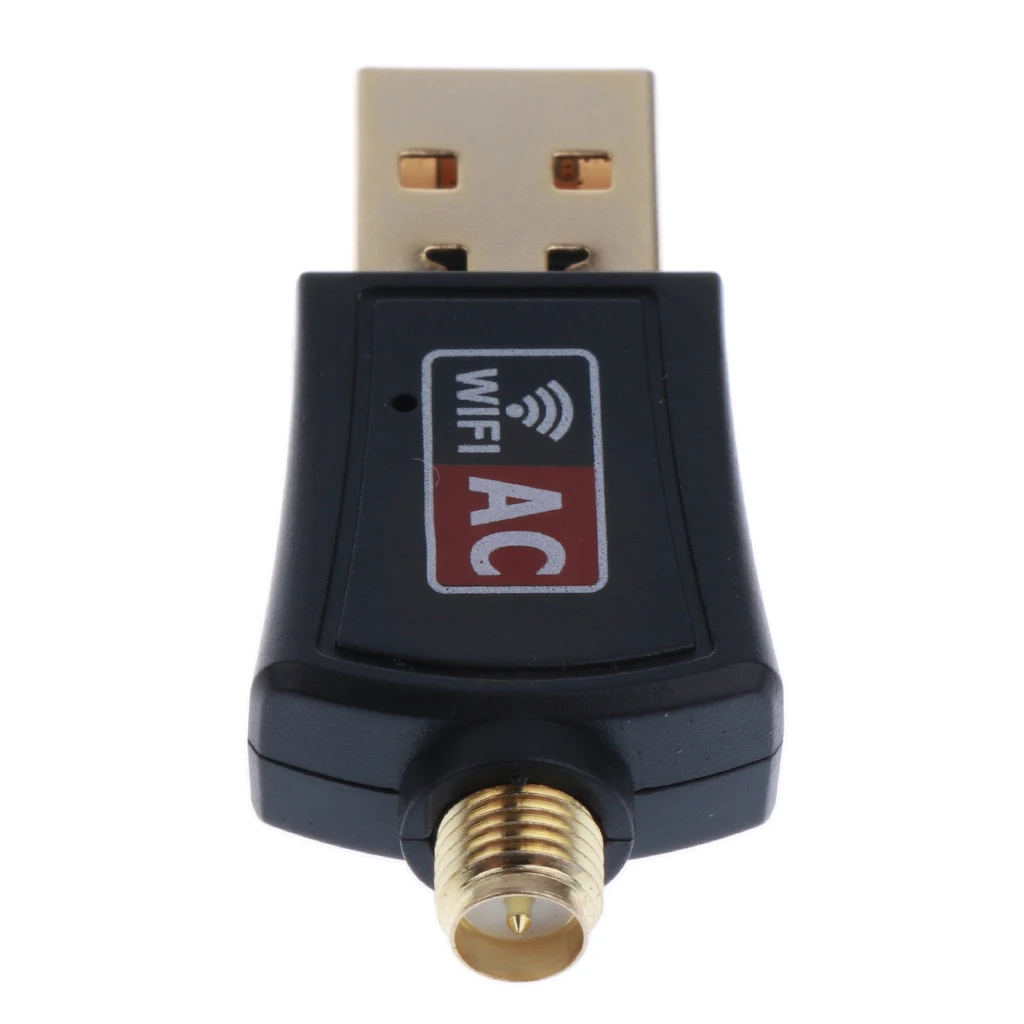 2х Wifi адаптер AC600Mbps Двухдиапазонная USB Беспроводная сеть Lan Карта и антенна