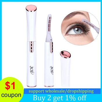 

Portable Electric Heated Eyelash Curler Mini Eyelashes Pen Heating Electronic Eye Lashes Curling Enhancer Makeup Tool Kit