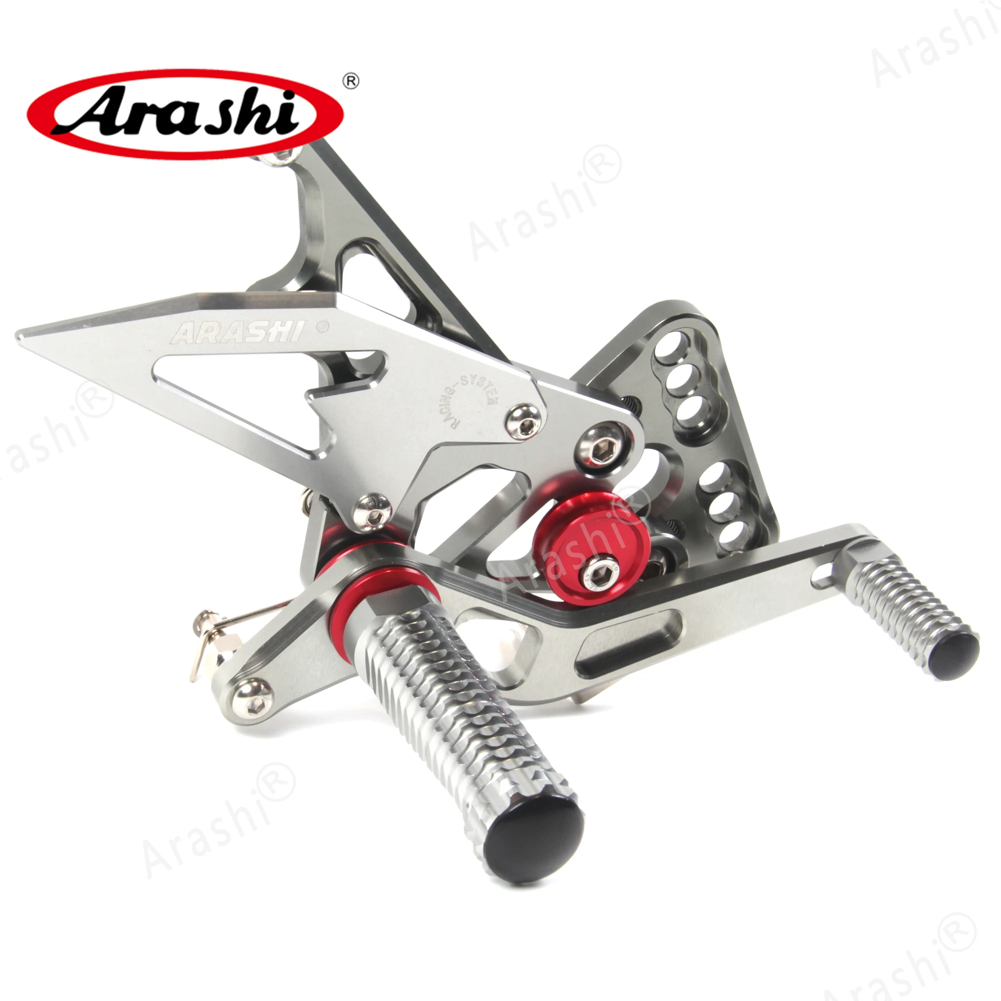 Arashi для SUZUKI GSXR1000 2005 2006 CNC Rider Rearset регулируемые Подножки GSX-R1000 GSXR 1000 05 06