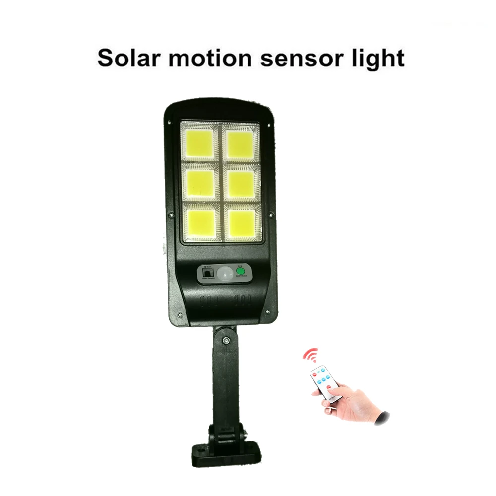 

solar light lamp floodlight reflector PIR Motion Sensor Outdoor Garden Street Led Panel Powered 120leds Path Security Wall remot