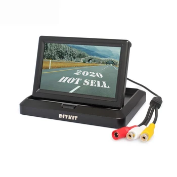 

Parking Reverse Monitor System with 5 Inch TFT LCD Display Monitor Universal Reverse Rear View Car Monitor for Camera DVD VCR