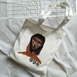 The Squid Game Merch Movie Squid Games Shopping Bag Tote Bag Shoulder Bag Large Capacity College Hand Bags For Women Canvas Bag