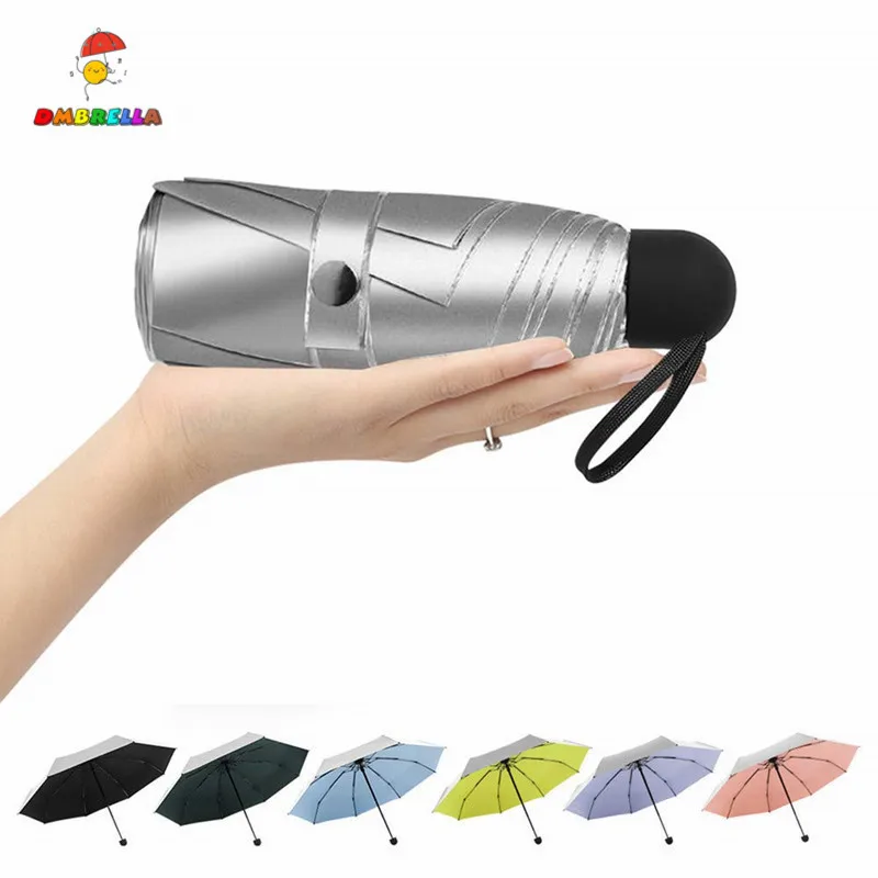 

DMBRELLA 8 Ribs Pocket Mini Umbrella Anti UV Paraguas Sun Rain Windproof Light Folding Portable Umbrellas for Women Men Children