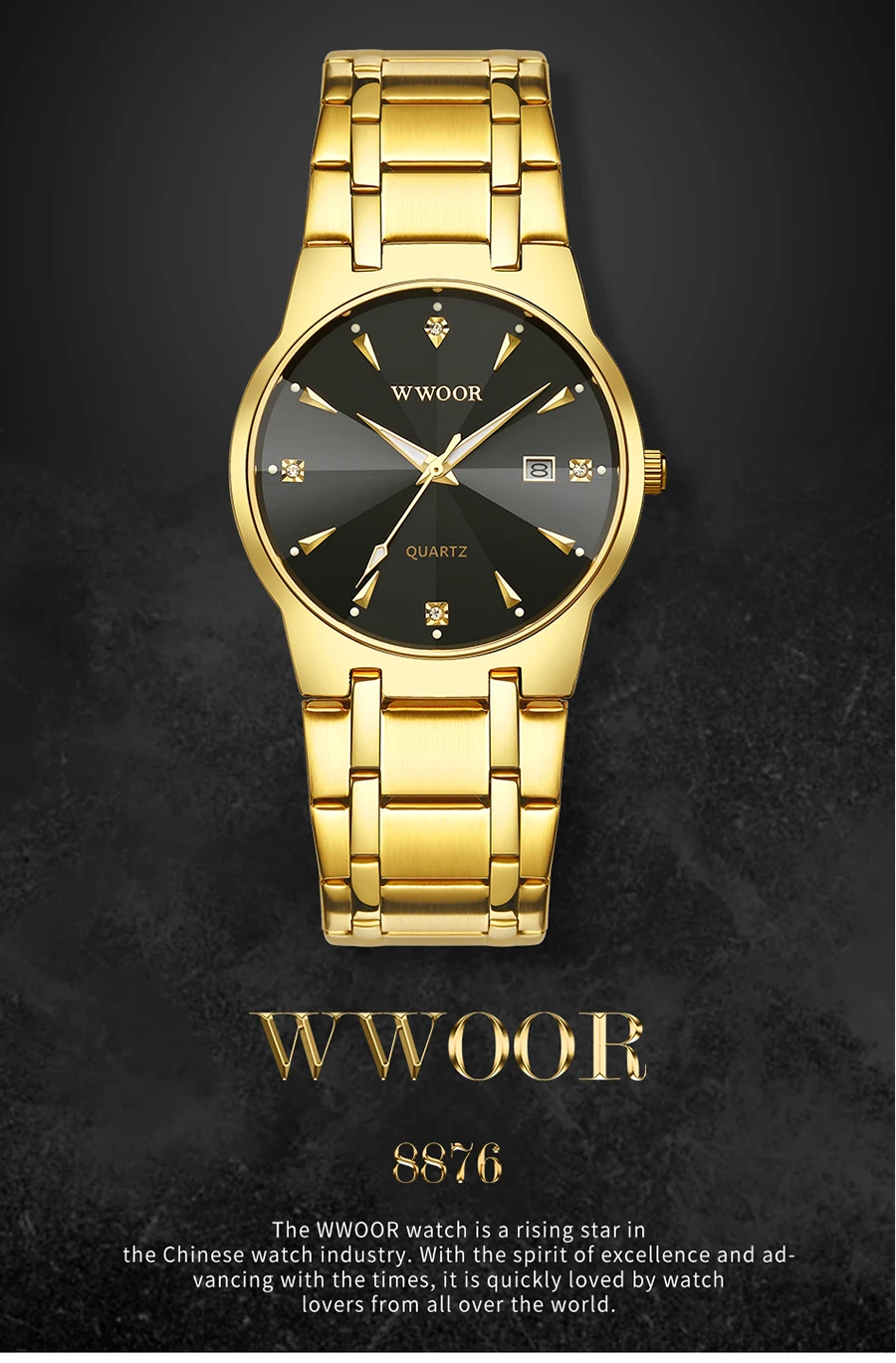 Férfi órák luxus arany kvarcóra automata dátum férfi karóra sport vízálló férfi karóra_voghion.com