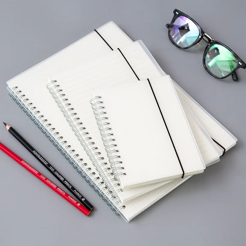 DIY Agenda A5 A6 B5 планировщик Органайзер дневник на спирали Блокнот Журнал с проволочной спиралью сетка точечная чистая линия эскиз Блокнот Книга Путешествия Руководство