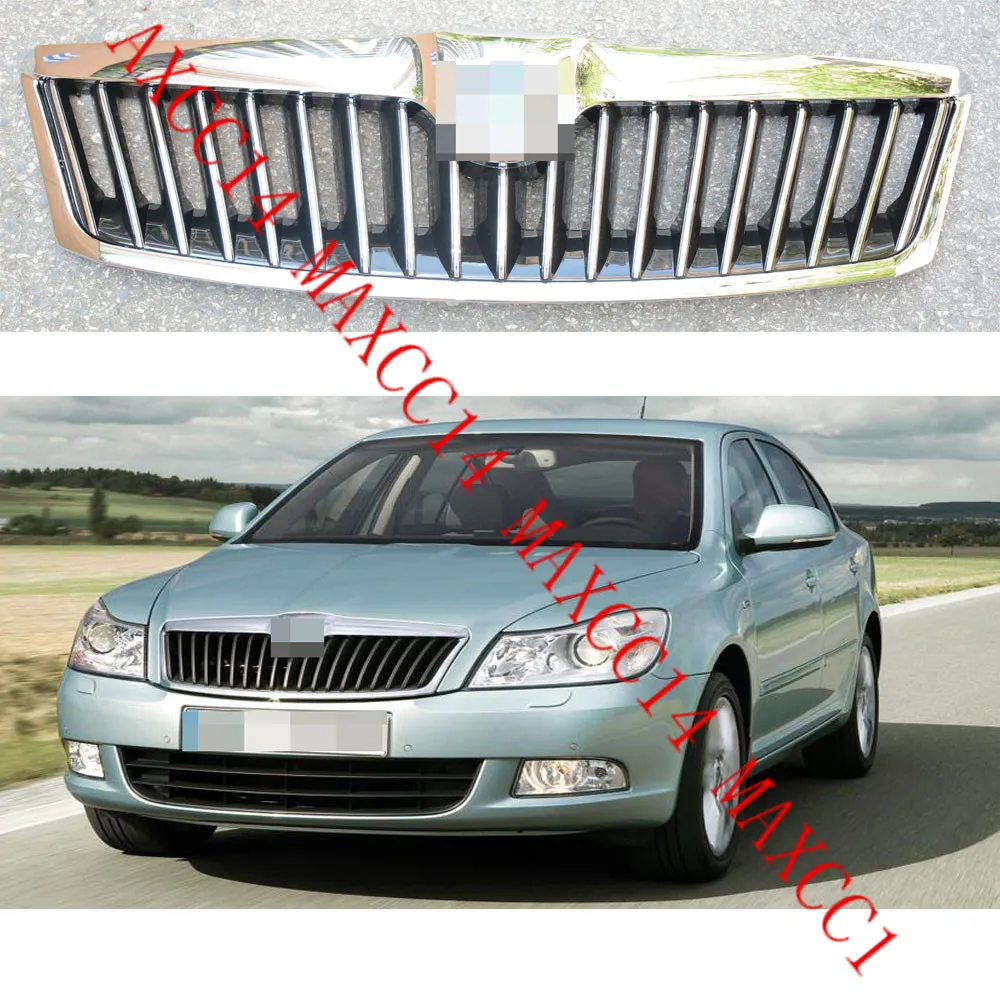 Передний бампер верхняя решетка вентиляции хромированная для Skoda Superb 2009