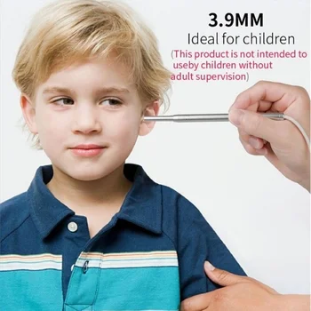 

3.9/4.3/5.5mm HD Ear Cleaning Inspection Endoscope Borescope Visual Digital Ear Otoscope Ear Wax Removal Tool for Smartphone PC