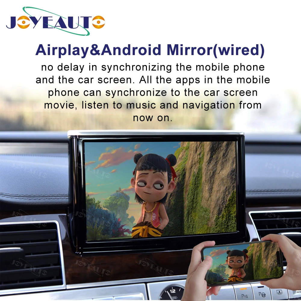 Joyeauto Wireless Apple Carplay For Audi A1 A3 A4 A5 A6 A7 A8 Q3 Q5 Q7 C6 MMI 3G 2G RMC 2005 -2018 iOS13 Android Mirror Car Play