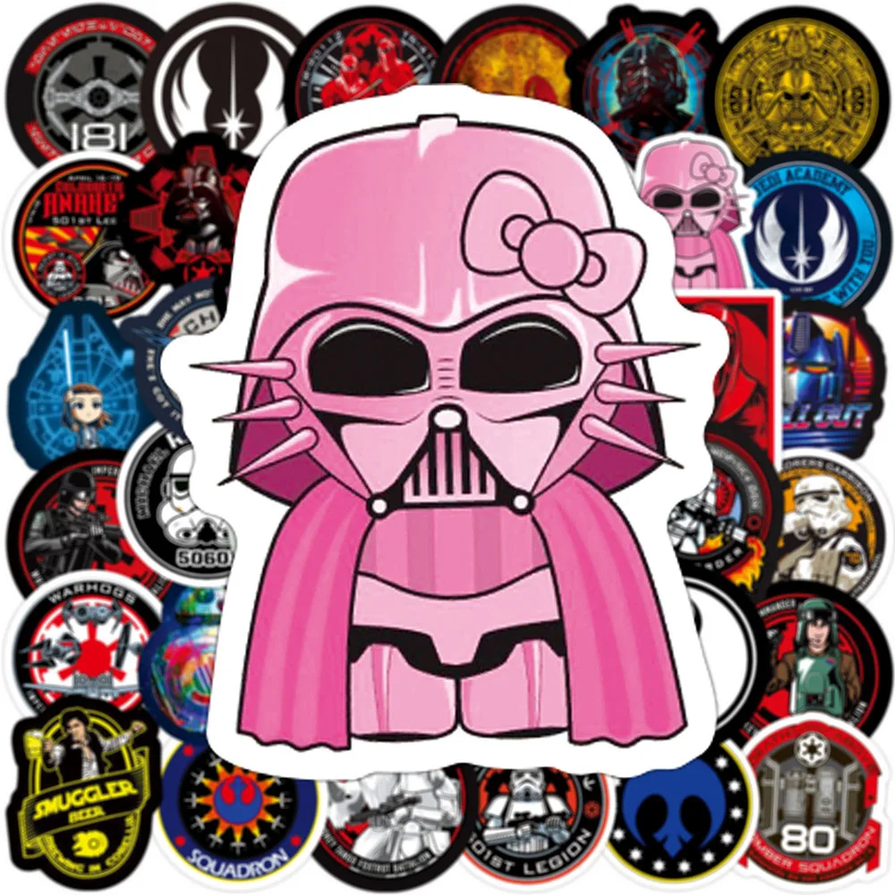 10/30/50pcs Cool Disney Star Wars Stickers for Laptop Skateboard Luggage Stationery Waterproof Cartoon Sticker Kids Toys Gift