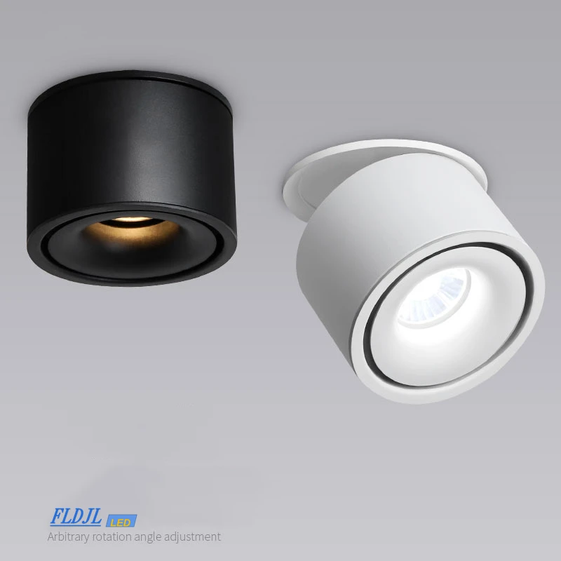 LED Downlight Recessed Ceiling Spotlight Ceiling Lamps Adjustable Recessed Ceiling Downlights 10W 12W 15W Dimmable LED Recessed lamp Nordic Spot light Indoor Spot lighting fixture