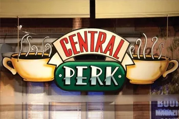 

Friends - Central Perk Window Coffee Shops '90S Silk Poster Decorative Painting 24X36Inch