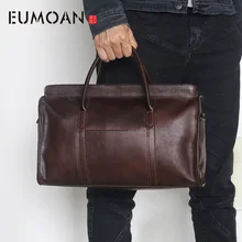 EUMOAN, новинка, первый слой кожаных сумок, ручная наплечная сумка-мессенджер, ретро ностальгическая дорожная кожаная сумка