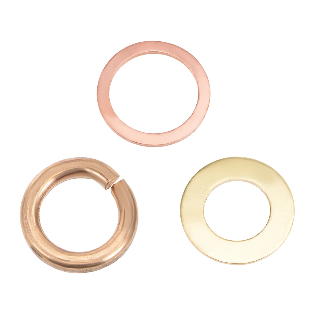 

uxcell 10Pcs Copper Flat Washer for Screw Bolt Fasteners Screws Lock Washers OD 16mm 18mm 20mm 22mm 24mm 26mm 28mm 30mm 33mm