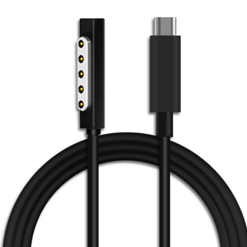 

USB Type C Power Supply Charger Adapter Charging Cable Cord for Microsoft Surface Pro 1/2 12V PD Charging