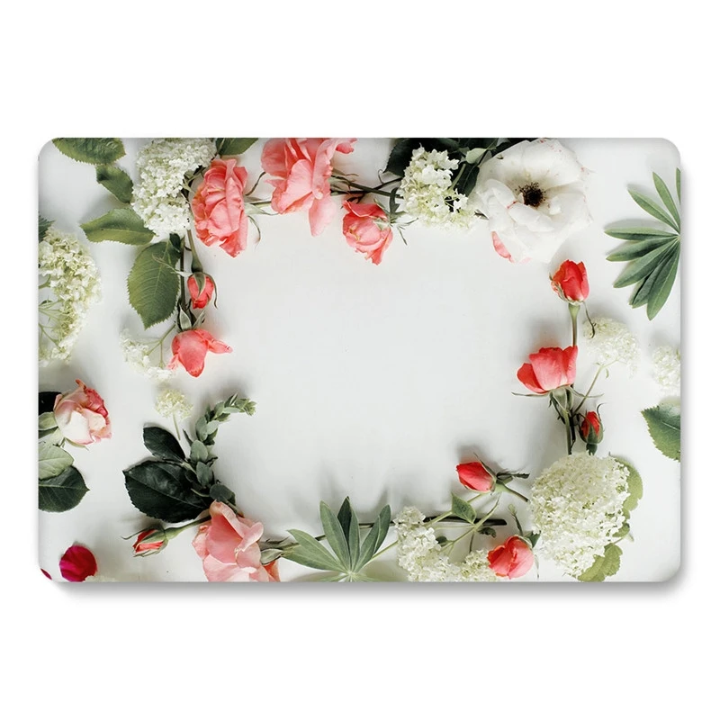 Floral 10 Цветочный чехол для Macbook Air 13 A1466 A1932, прозрачный чехол для Mac book Pro 13,3 ''A1708 чехол для Macbook Air Pro retina 11 12 13 15 - Цвет: Floral 10