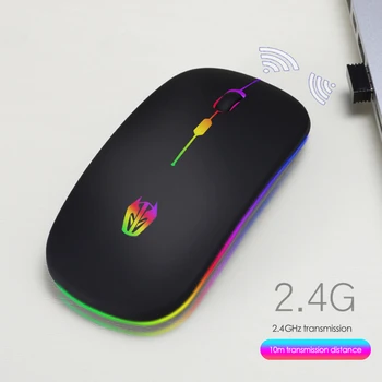 

ALLOYSEED A5 Wireless Mouse 2.4G Receiver 1600DPI Rechargeable Colorful Backlit Mice for Laptop PC Computer
