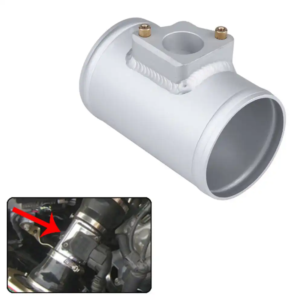 aluminum Slot in Style MAF Mass Air Flow Sensor Adaptor Mount Flange