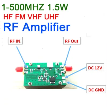 

DYKB 1-500MHZ 32DB 1.5W HF VHF UHF FM transmitter Broadband RF Power Amplifier For Ham Radio Walkie talkie Shortwave