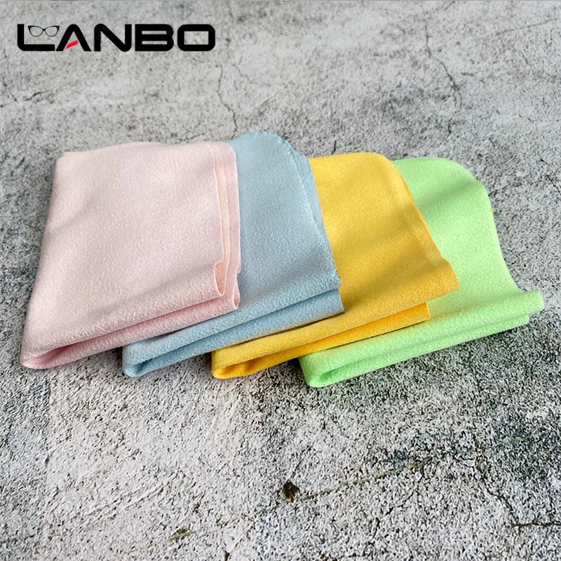 100pcs Eyeglasses Chamois Glasses Cleaner 145*175mm Suede Microfiber Glasses Cleaning Cloth For Lens Phone Screen Cleaning Wipes 3