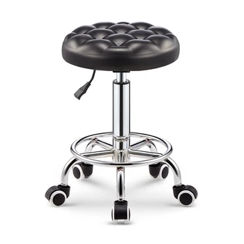 

Beauty Stool Barber Shop Chair Hair Salon Stool Rotary Lifting Round Stool Work Bench Nail Salon Pulley Beauty Salon