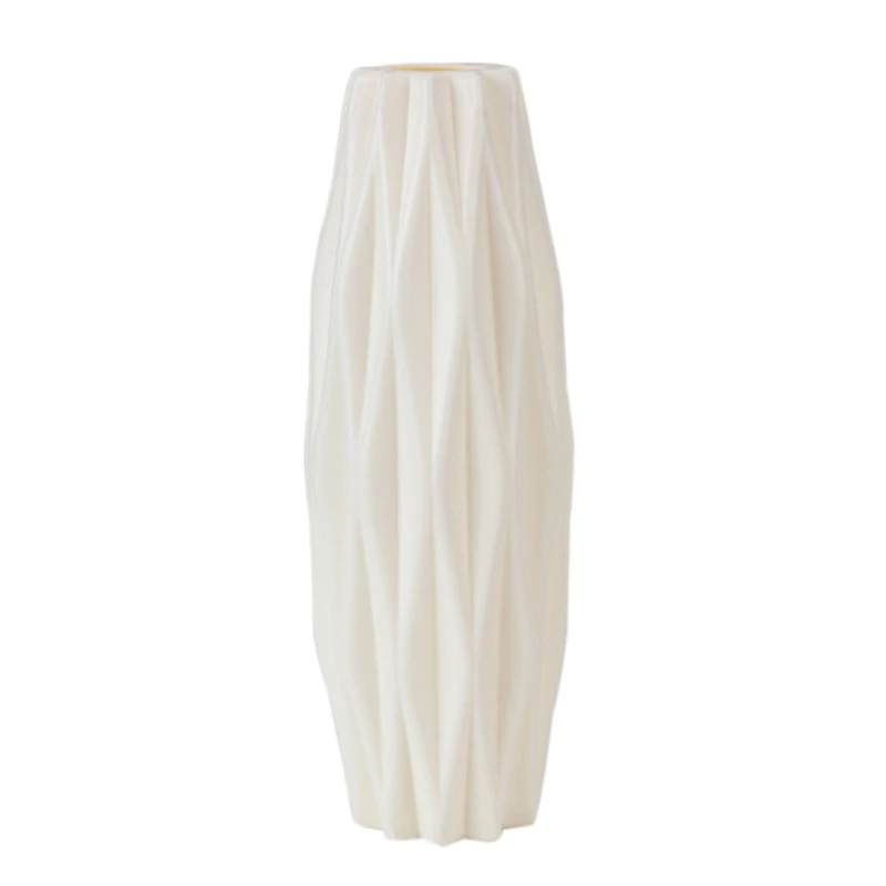Пластиковая ваза белый имитация керамический цветочный горшок Цветочная корзина для декора; ваза с цветами украшение дома скандинавские украшения