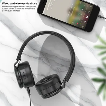 

Head-mounted Wireless Bluetooth Headset Foldable TF Card Stereo Sports Earplugs Bluetooth 5.0 Noise Reduction Surround Headset