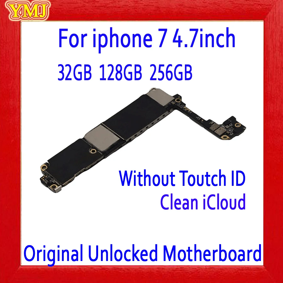 100% оригинальная разблокированная материнская плата для iphone 7 без Touch ID печатная 32