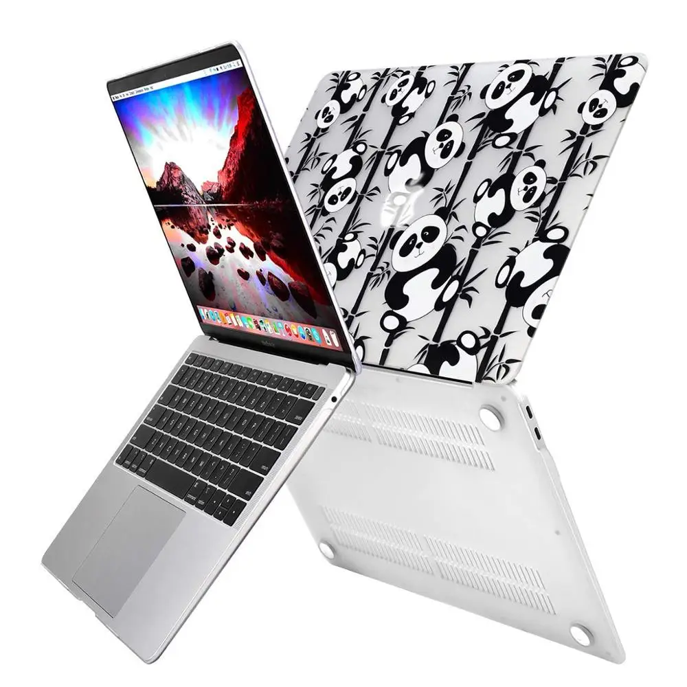 H070 Lovely Panda MOSISO чехол для ноутбука Macbook Pro Air 13 дюймов A1932 A1706 A1989 A2159 кристально чистый жесткий чехол для замены - Цвет: H070 Lovely Panda