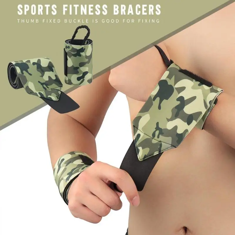 1 пара камуфляжной поддержки запястья Brace фитнес-браслеты защита запястья